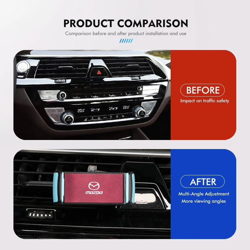 Автомобильный держатель для телефона с вентиляционным отверстием 360° °