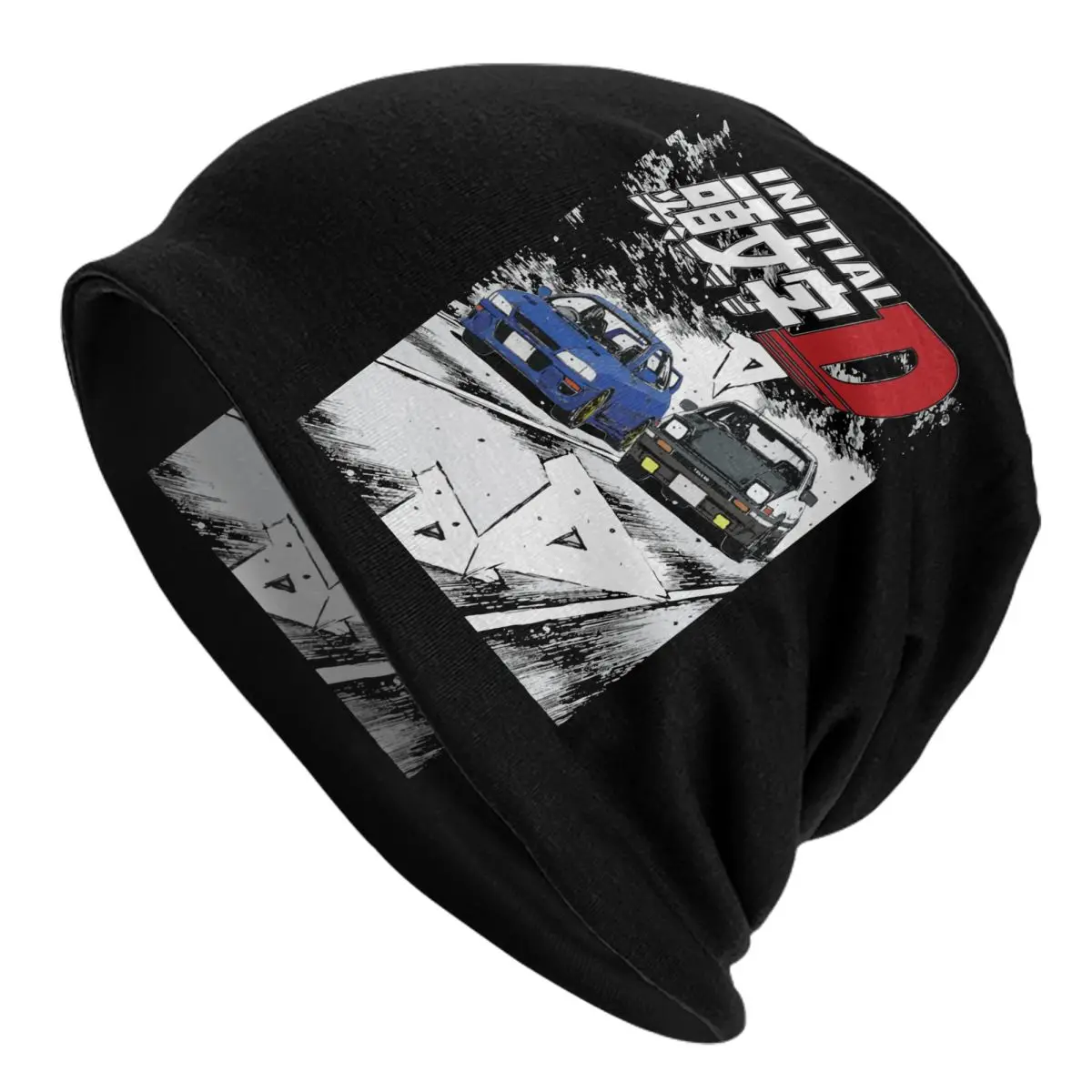 

Initial D Mountain Drift Racing Skullies Beanies Hats Spring Men Women Outdoor Caps Warm Multifunction Bonnet Knit Hat