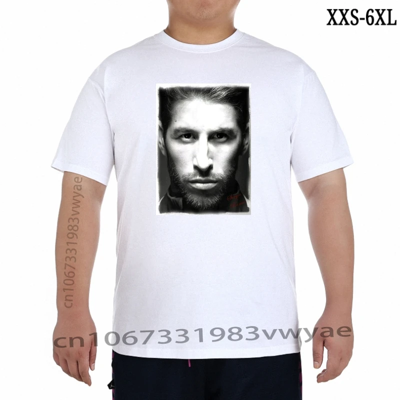 

Neu Sergio Ramos Face Tshirt Herren TShirt Fashion Classic Style Tee Shirt XXS-6XL