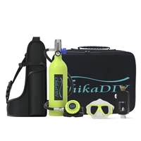 chikadiv c400 scuba diving equipment scuba tank diving cylinder accessories oxygen bottle snorkeling set with swimming glasses