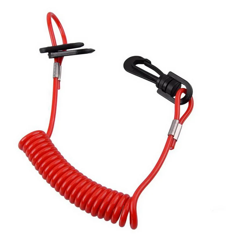 

Safety Tether For Yamaha/Honda/Mercury/Johnson/Evinrude Motor Lanyard Kill Stop Switch Outboard Engine Red Boat Universal 1PC