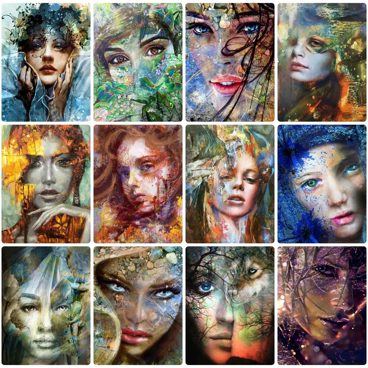 Набор для рисования по номерам на холсте масляной краской сделай сам - купить