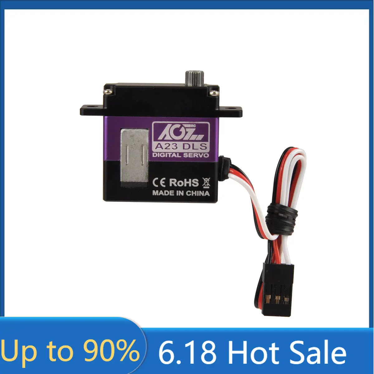 

AGF Full CNC Alu Case A23DLS 23g Digital Coreless Wing Servo For RC Plane Glider Sky-fly