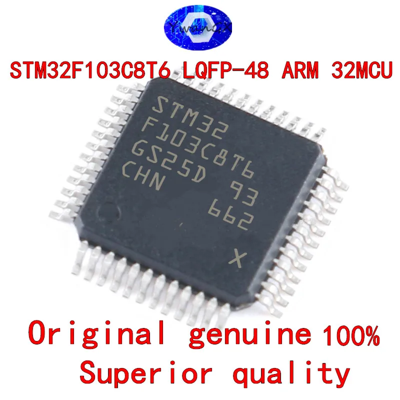 

1~5pcs original genuine STM32f103c8t6 LQFP-48 arm Cortex-M3 32-bit microcontroller MCU
