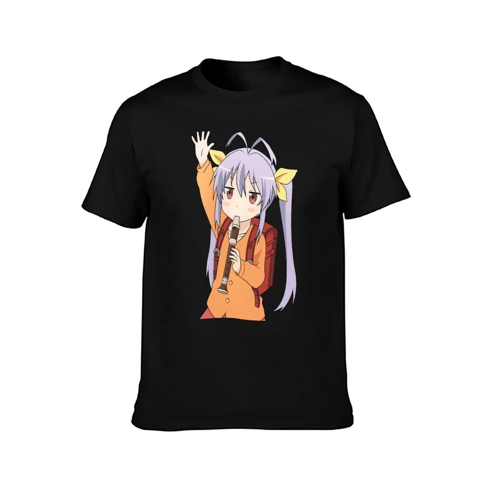 Фото Футболка Renge Non Non Biyori Flute Vector, устойчивая к пятнам, повседневная футболка №2