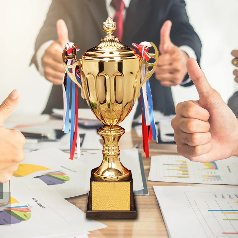 Золотой Трофейный Кубок Металлические Скульптурные Трофеи Для Победителей