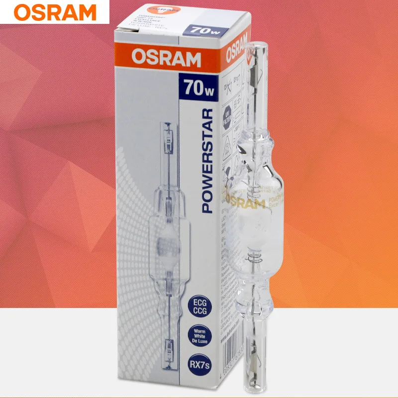 Osram HQI-TS 70 Вт/150 Вт Кварцевая двухсторонняя металлогалогенная лампа RX7S