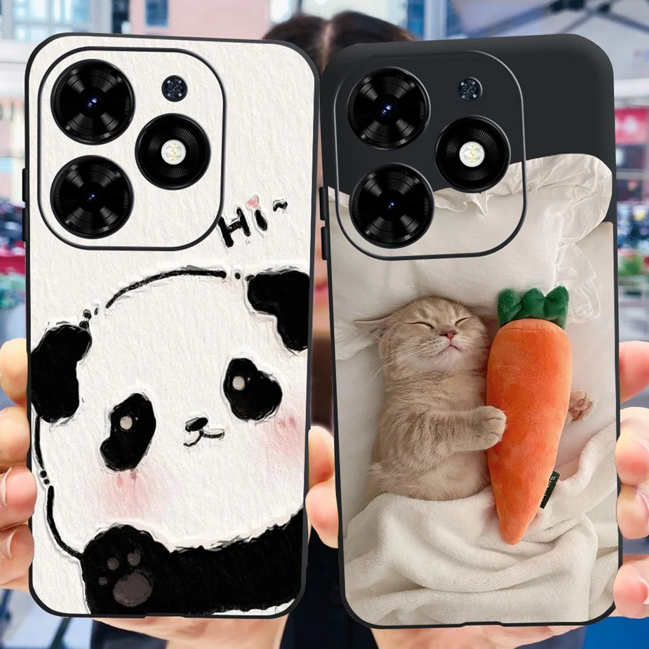 Для Infinix Hot 40i чехол X6528B Новая модная окрашенная Обложка мягкая силиконовая