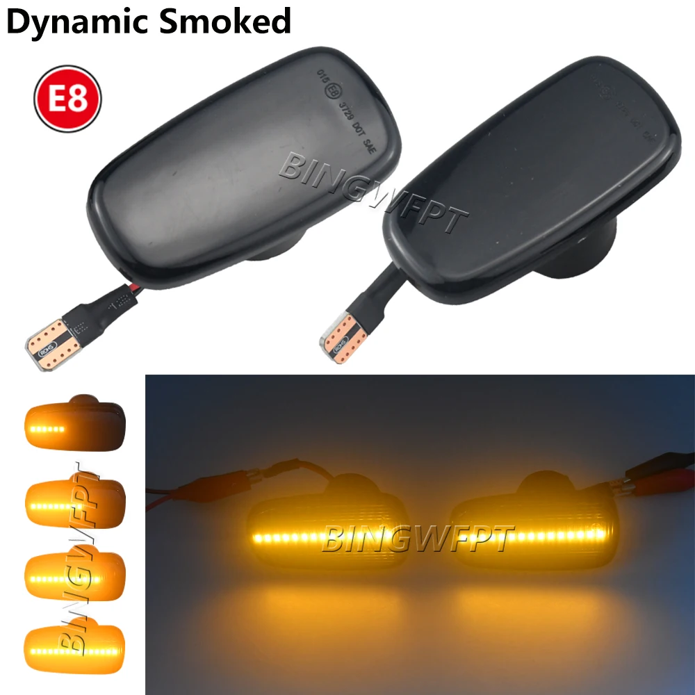 

2 шт. динамические янтарные поворотники для Toyota Prius, Kluger, Wish, RAV4, Altezza, Crown, Land Cruiser, Isis, Lexus IS200, светодиодные боковые габаритные огни