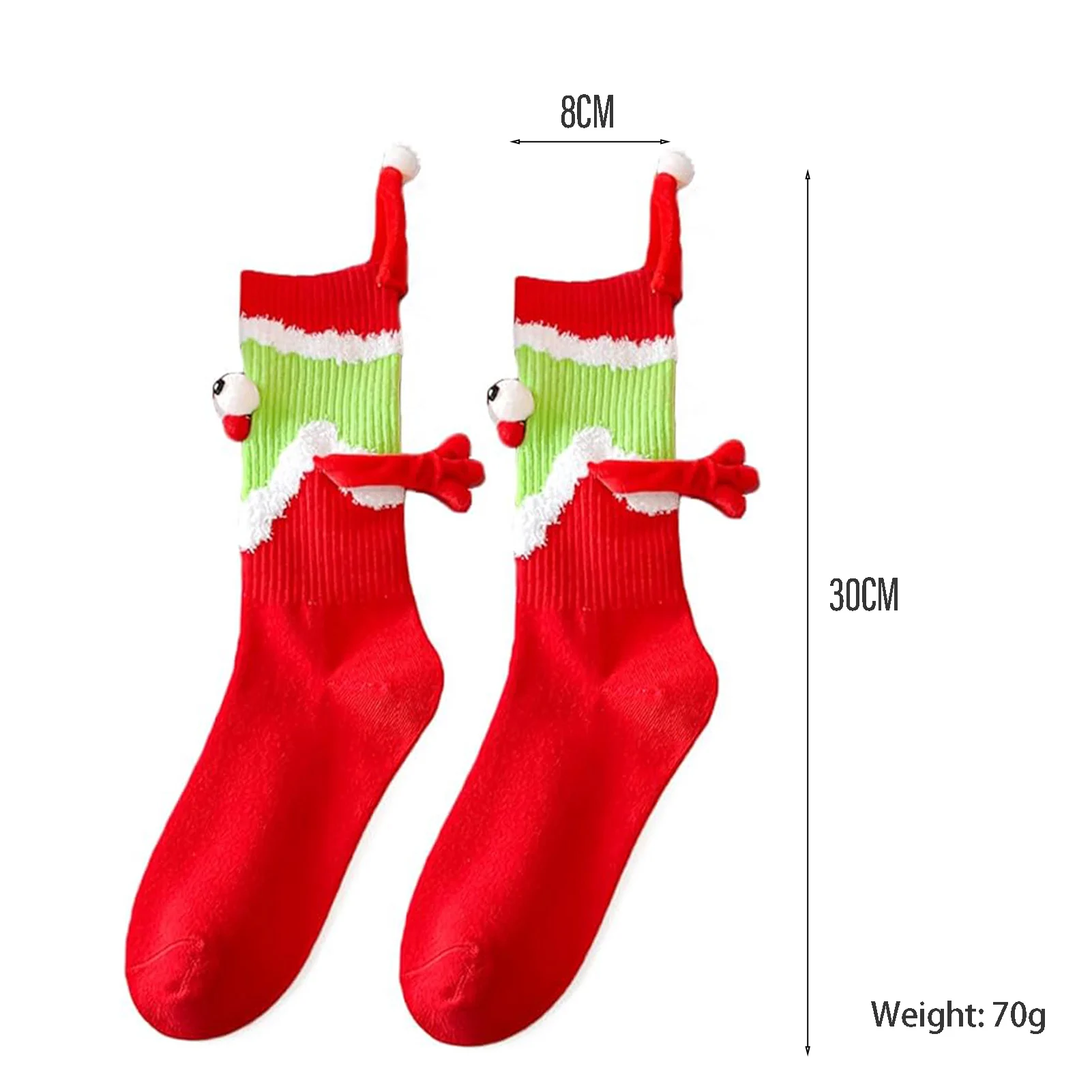 Рождественские носки для рук забавные креативные магнитные притягательные