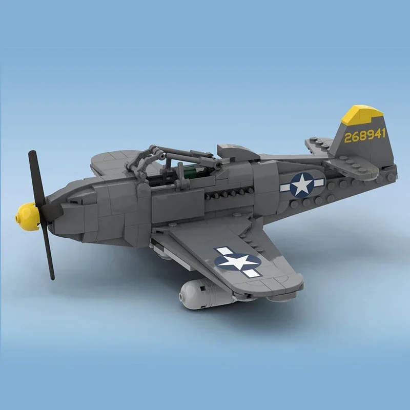 Технические Moc Bricks военная модель P-63 King Cobra Bomber модульные строительные блоки