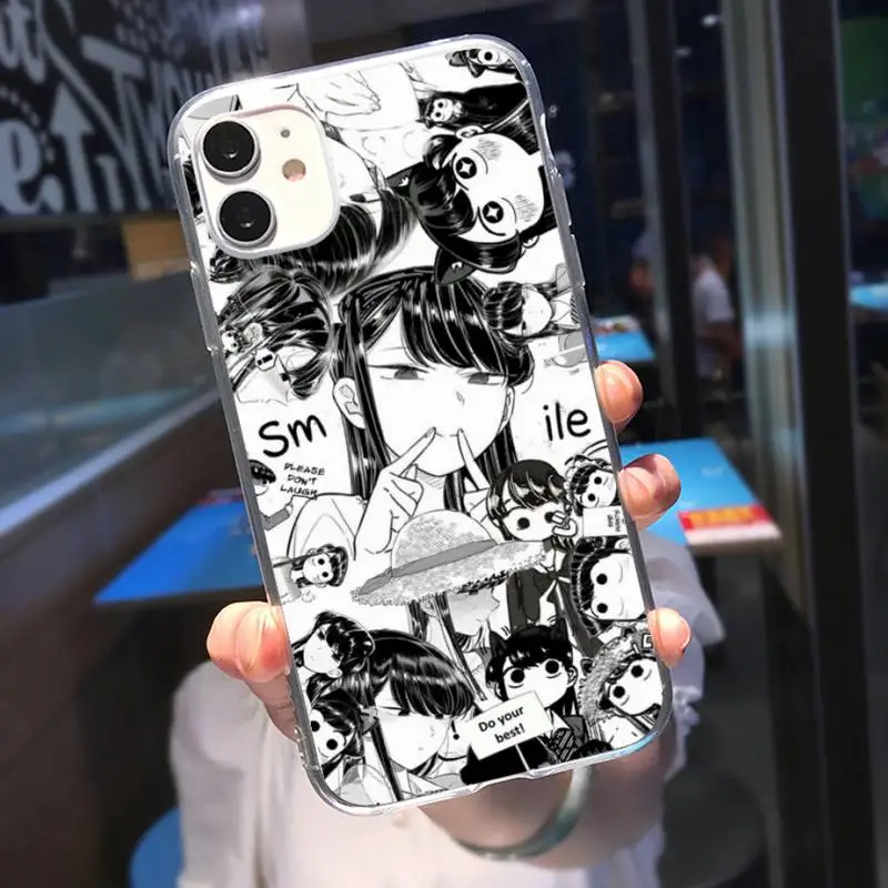 Чехол для телефона RUICHI с рисунком манги Chibi Komi Shouko Komi-san iPhone 11 12 Mini 13 Pro XS Max X 8 7 6s Plus 5