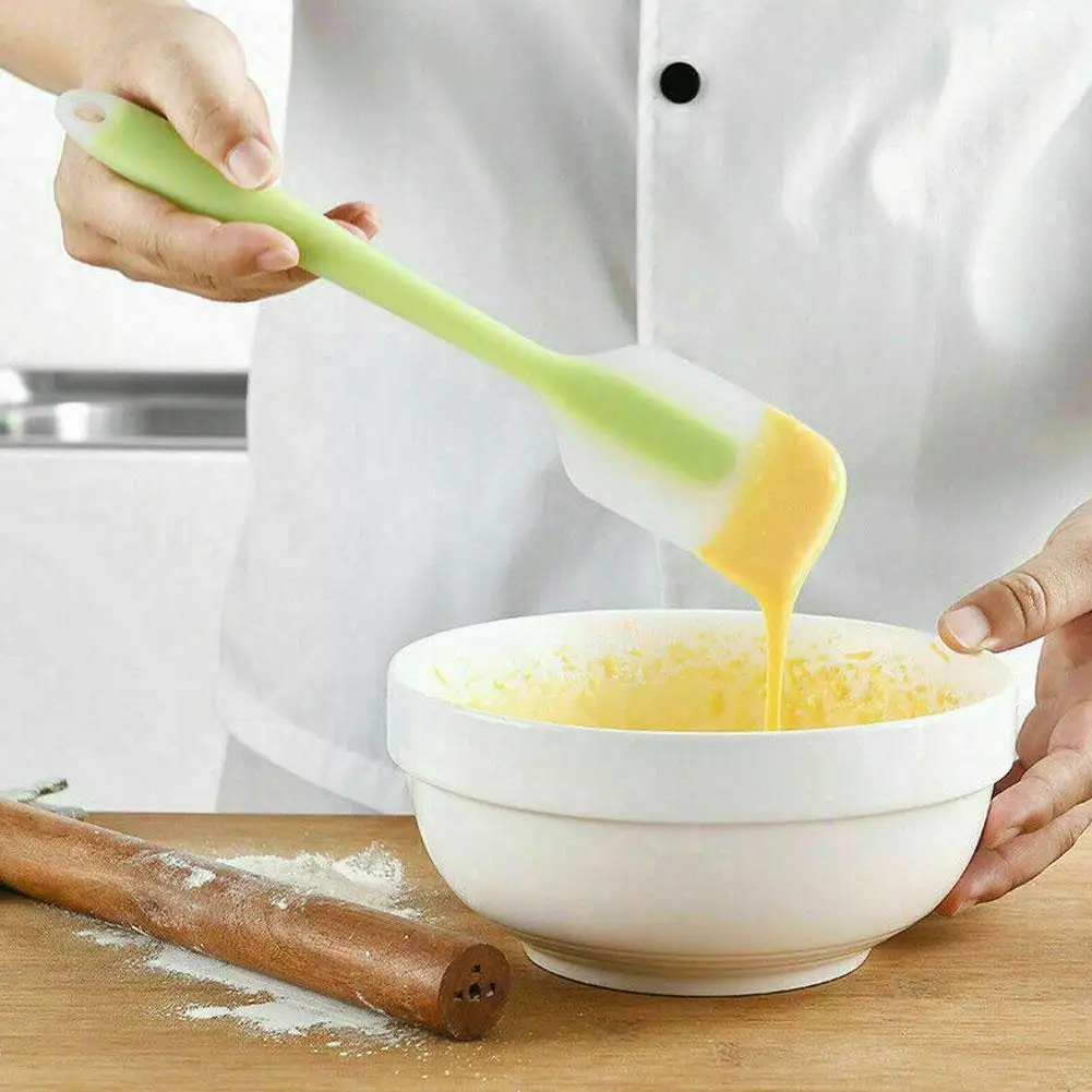 

Colorful Mini Translucent Silicone Spatula Multipurpose Cooking Heat-Resistant Cream Tools Kitchen Bakeware Scraper Baking T6X7