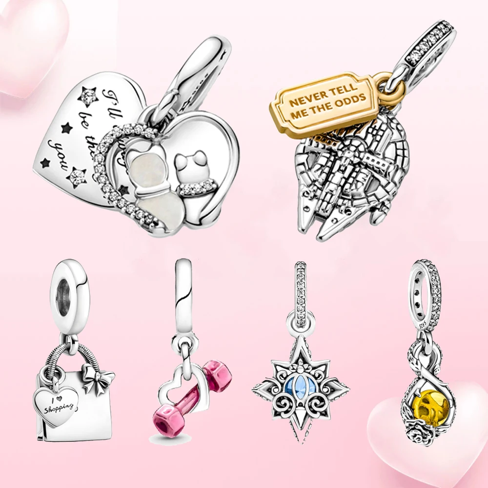 

New Listing In Summer Luxury Jewelry Fashion Apple Charms Beads Women Silver 925 War Spaceship Bracelets Pandora Original Gifts