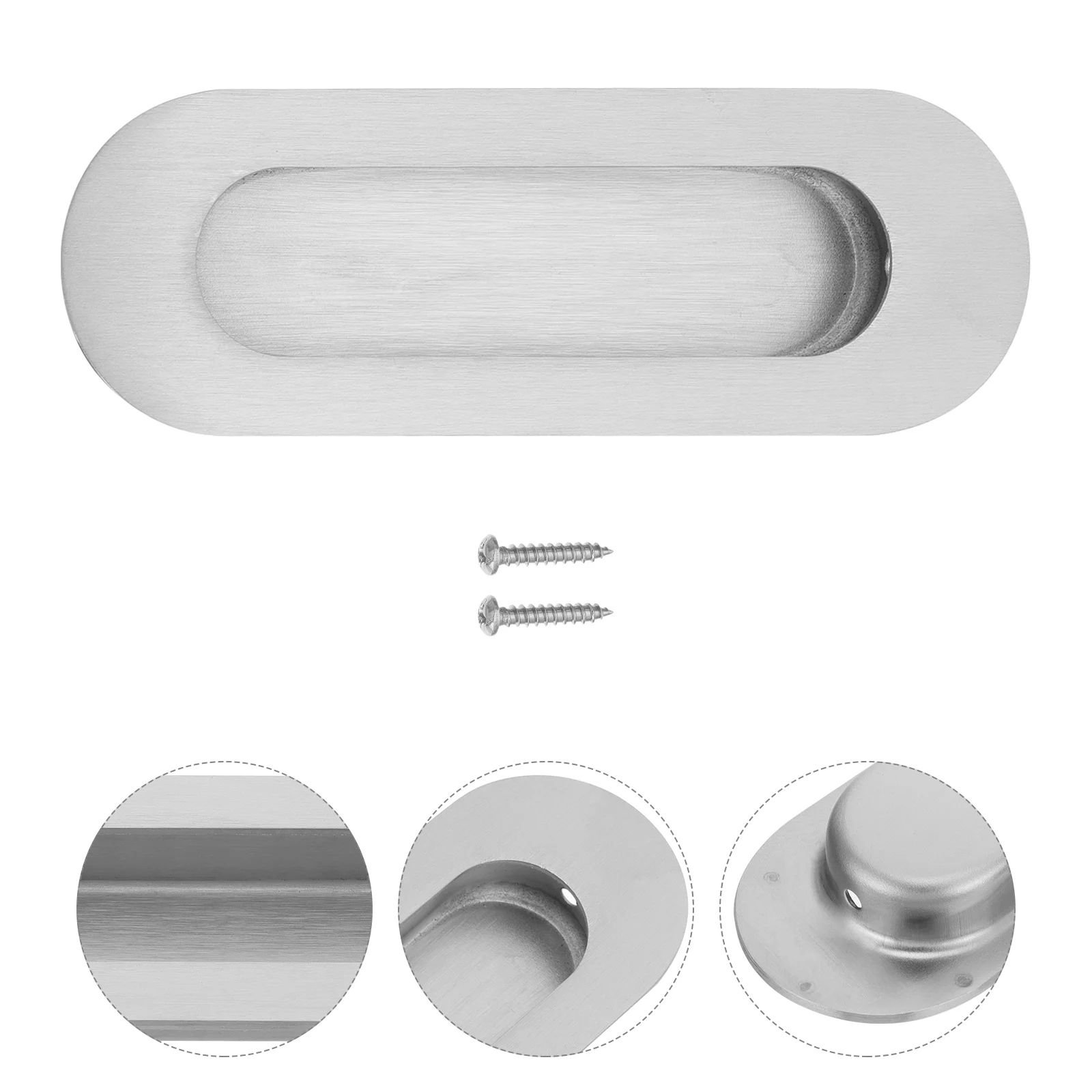 

4pcs Portable Furniture Handles Recessed Stainless Steel Door Handle