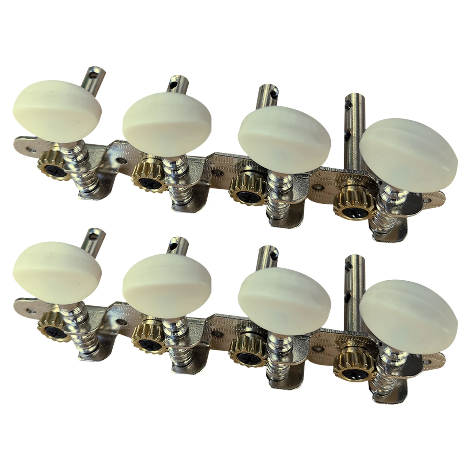 

2pcs Mandolin Tuner Replacement Accessories Key Adjust Pegs Buttons 8 String Practical Guitar Parts Left Right Round Head