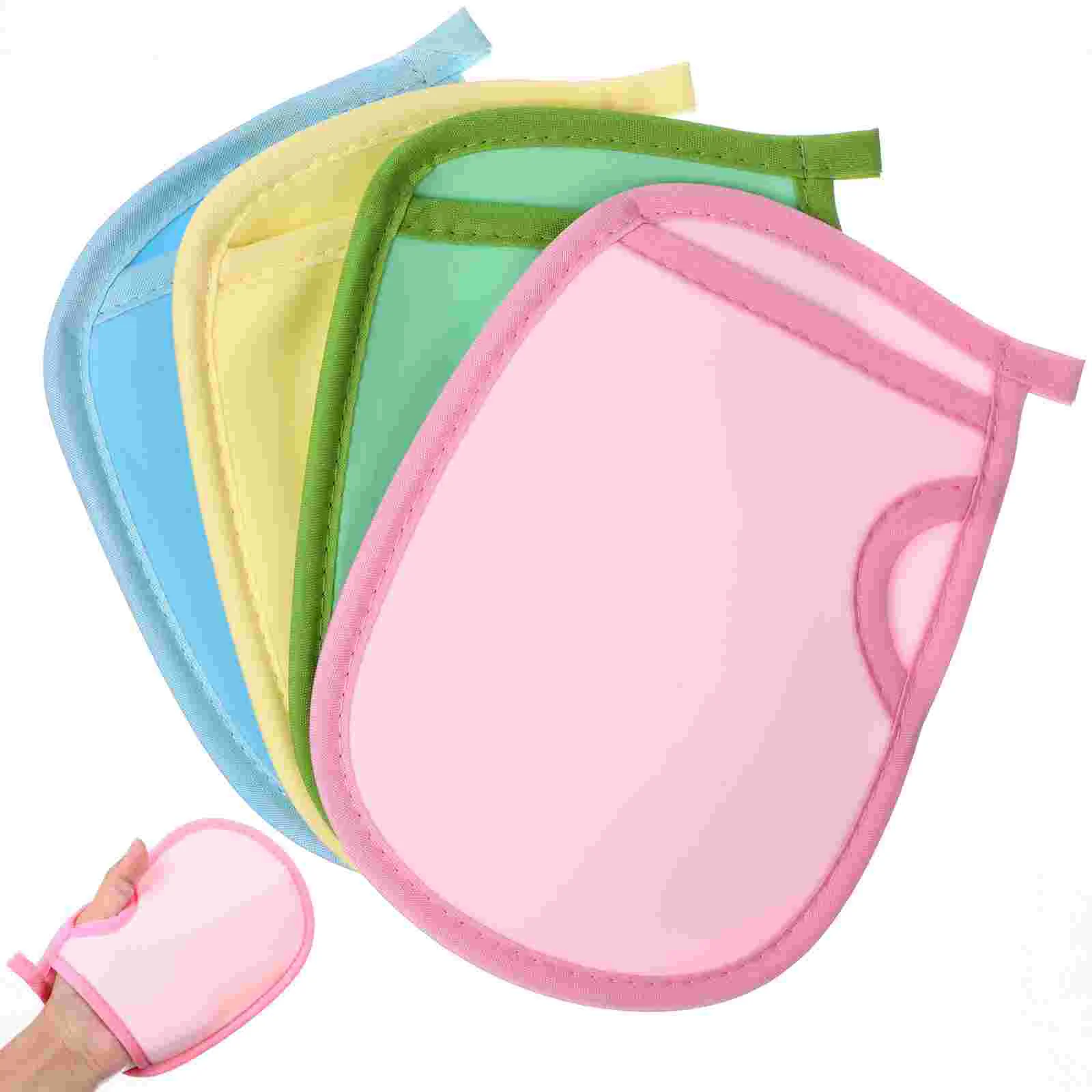 

4 Pcs Painless Glove Bath Towel Baby Body Massage Tools Bathing Gloves Pva Scrubber