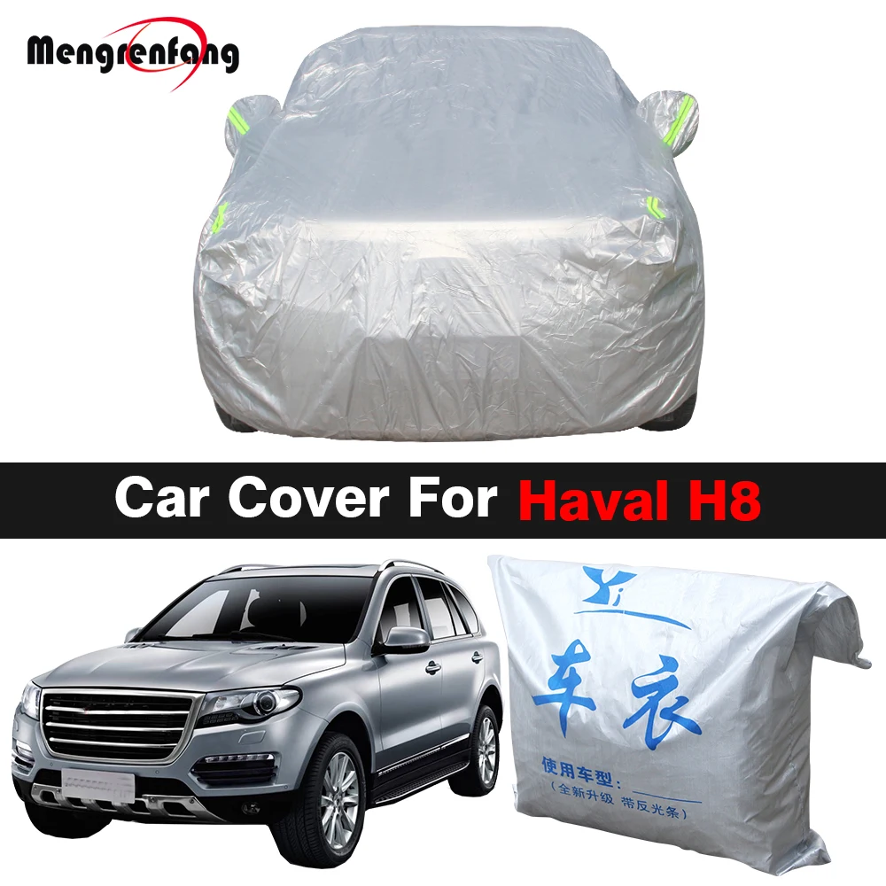 Car Cover Outdoor Summer Anti-UV Sun Shade Rain Snow Wind Protect SUV For Great Wall Haval H8