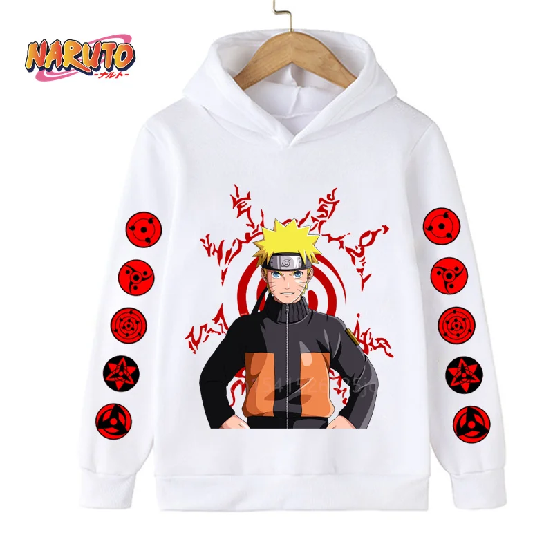 Naruto Children Costume Spring Boy Hoodie Kids Clothes Funny Uzumaki Akatsuki Hoodies for Teen Girls 4-14Y Baby Boys Sweatshirt images - 6