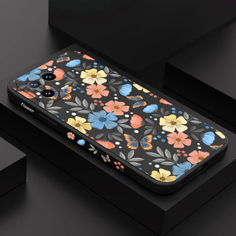 

Flower Dance Phone Case For Xiaomi Mi 13 12 12T 12S 11 11T Ultra 10 10T 9 9T 9SE 8 Pro Lite 5G Liquid Silicone Cover