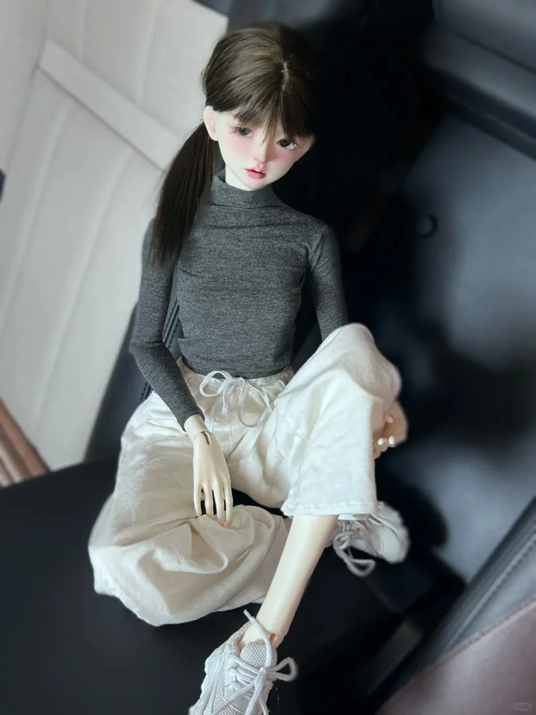 Фото Новая SD BJD1/4D натуральная кукла высотой 42 см, женская кукла Linglan премиум-класса, изделия с тиснением из смолы, макияж, тонкое тело, бесплатная доставка №2