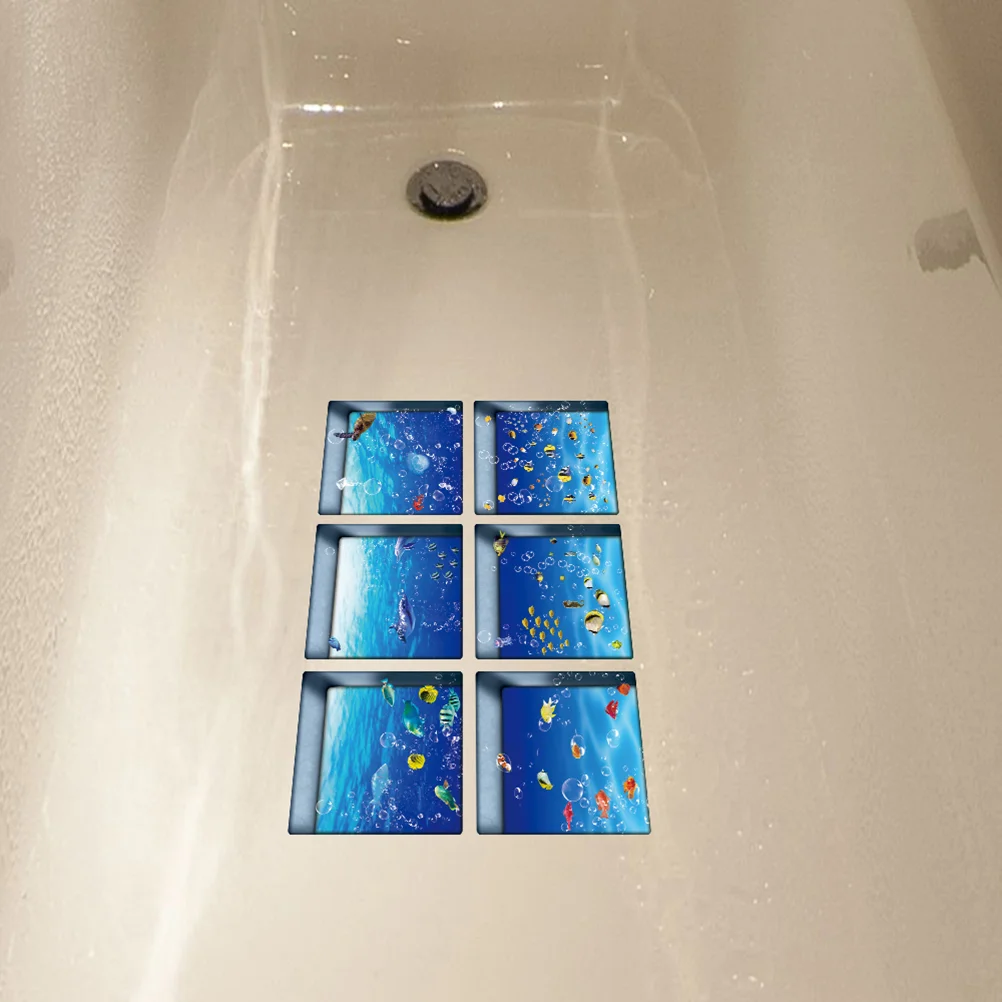 

Sticker Bathtub Non Decal 3D Adhesive Self Room Toilet Bathroom Applique Removable Appliques Decals Shower Pvc Tub
