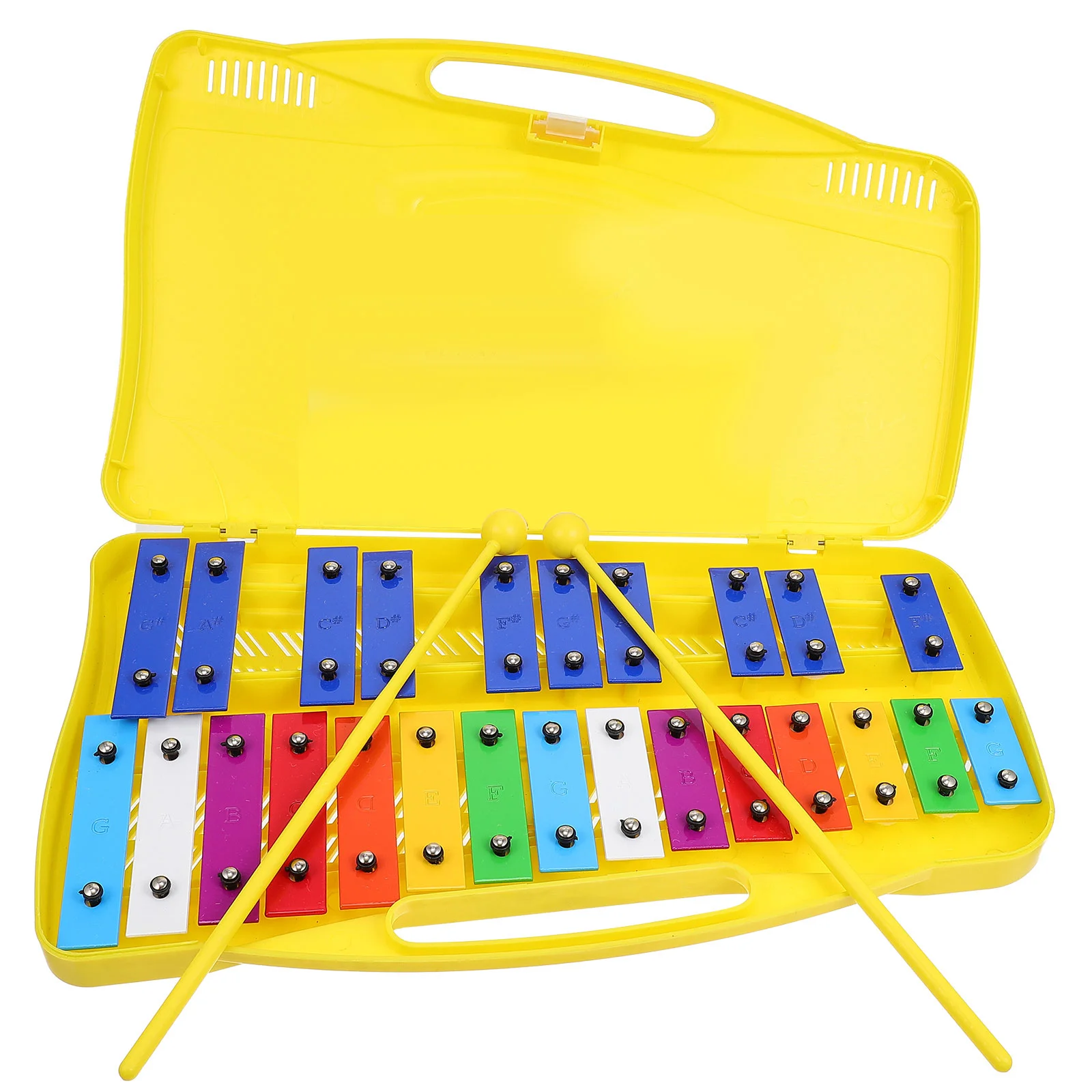 

1 Set Kid Percussion Instruments Creative Percussion 25-Note Plate Instrument Toy Metallophone
