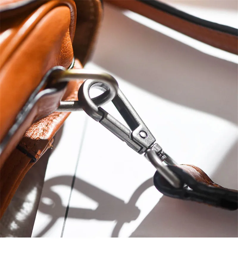 Fashion luxury genuine leather ladies messenger bag organizer designer natural real cowhide women's outdoor daily shoulder bag