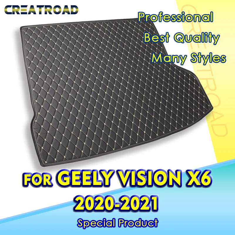 

Коврик для багажника автомобиля для GEELY Vision X6 2020 2021, пользовательские автомобильные аксессуары, украшение интерьера автомобиля