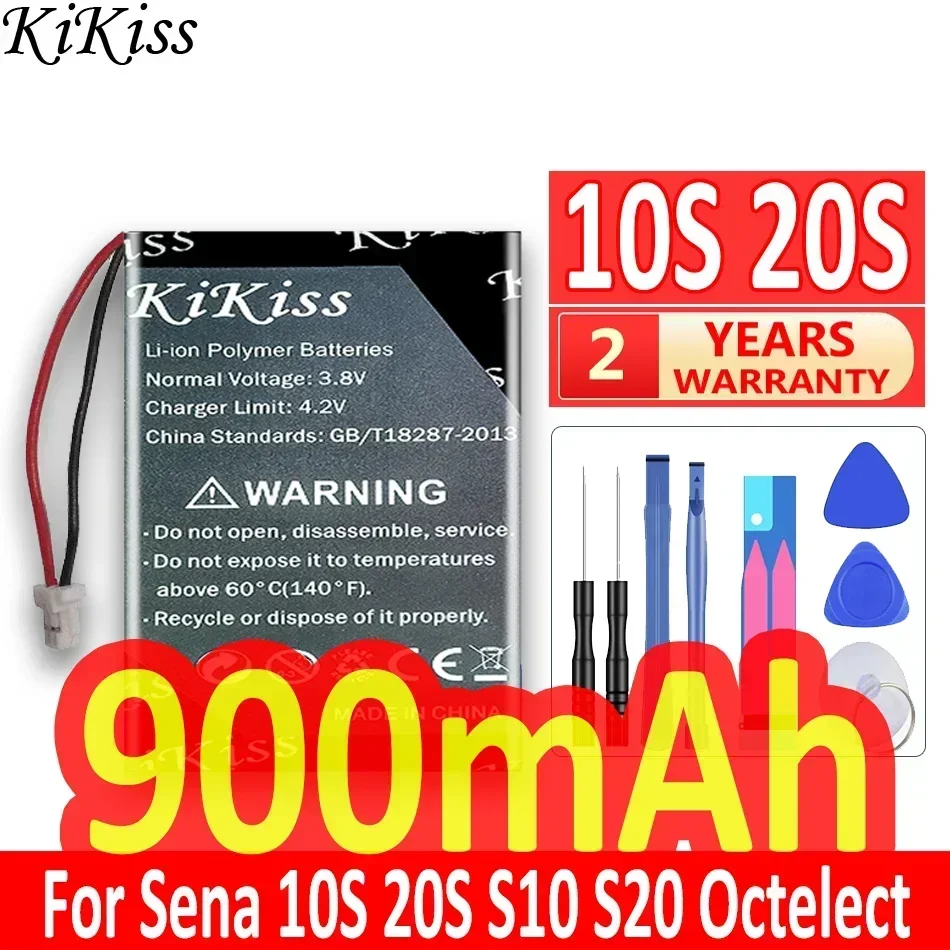 Мощный аккумулятор KiKiss 450 мАч/1900 мАч для Sena 30K 10U 50S 50R SMH10 SLR2 SP51 SHOEI GT-Air II 2019 10C 10S 20s 30S
