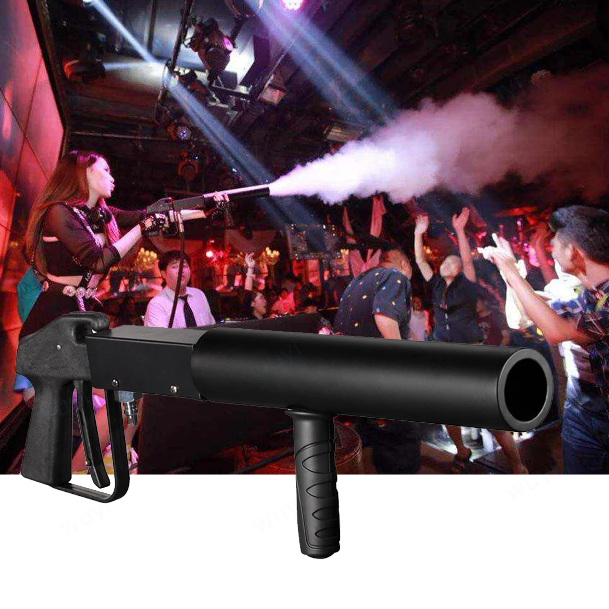 

Professional DJ Handhold Cannon Gun CO2 Pistolas Gas Jet Machine for Night Club Stage Concerts Parties Disco Bar Equipment
