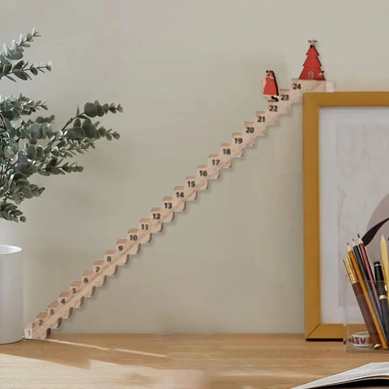 Деревянные лестницы рождественский календарь обратного отсчета на лестнице