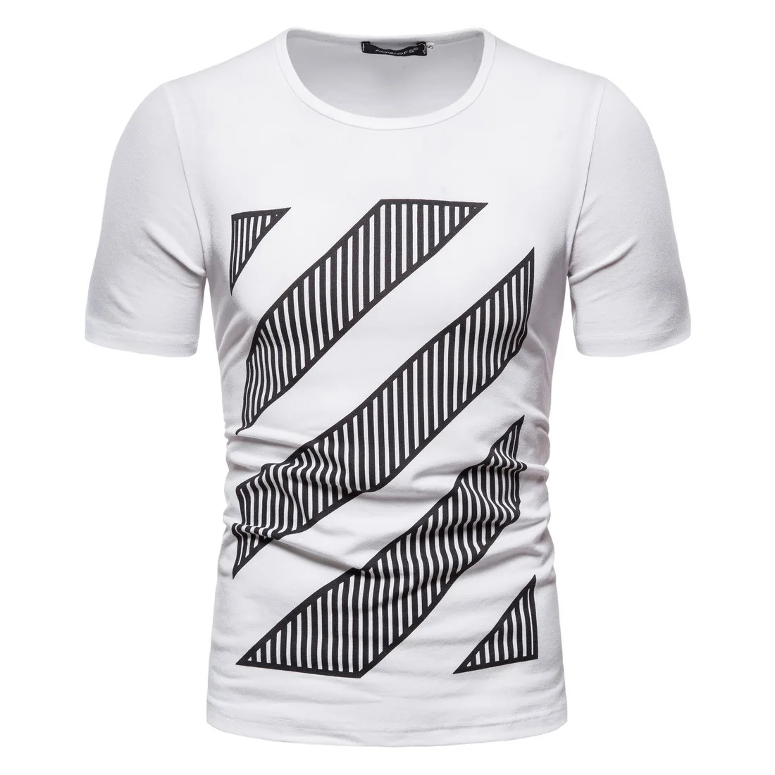 

Футболка мужская с коротким рукавом, хлопковая тенниска с круглым вырезом, однотонная майка, уличная одежда, лето