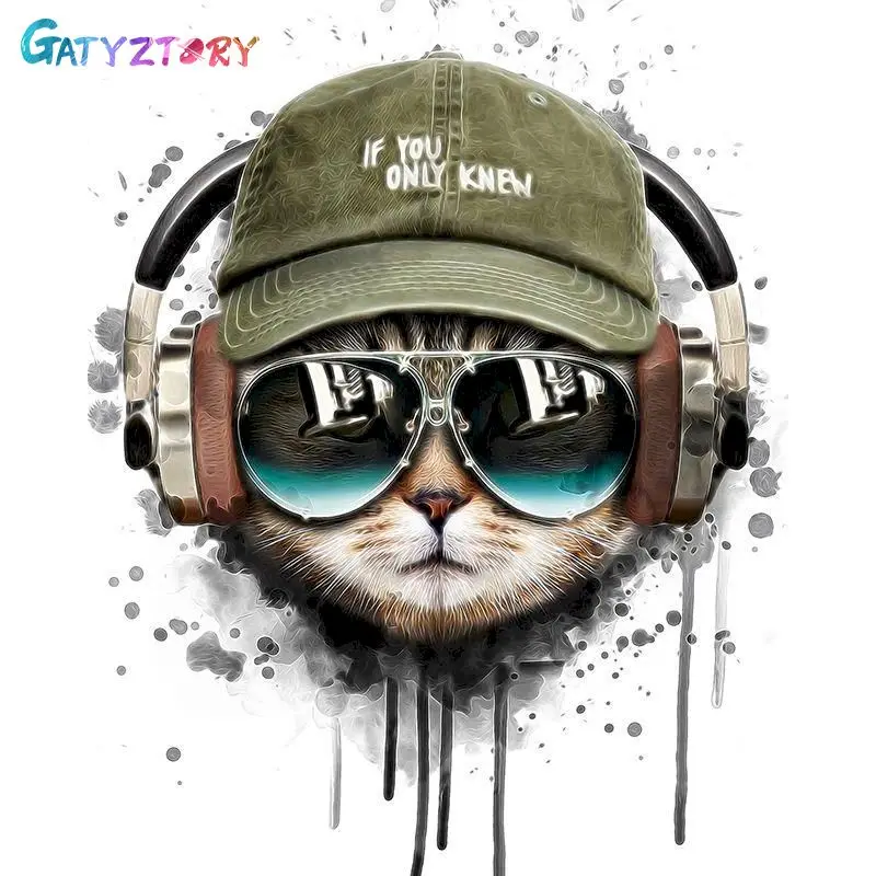 

GATYZTORY Cartoon Paint By Number For Kids Cut Handpainted Drawing On Canvas Picture By Number Animal Home Decoration Gift