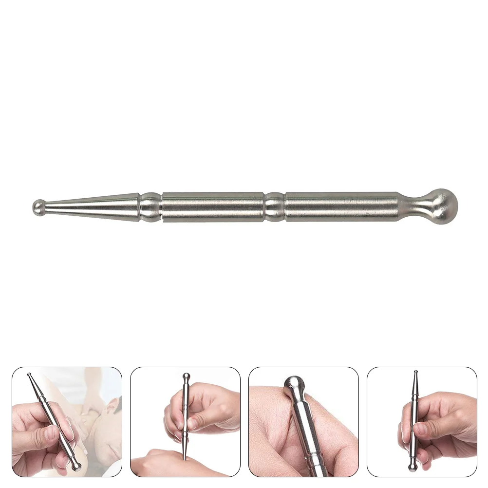 

Stickrollerpen Muscle Tool Massaging Manual Meridian Acupointfacial Metal Guasha Body Upper Handheld Rod Point Board Scraping