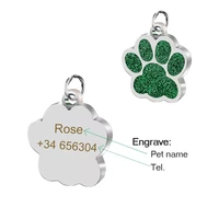 2022new dog collar for dog custom tag with bells address tags dogs leash cat badge sheet pet identification name tag pendant dog