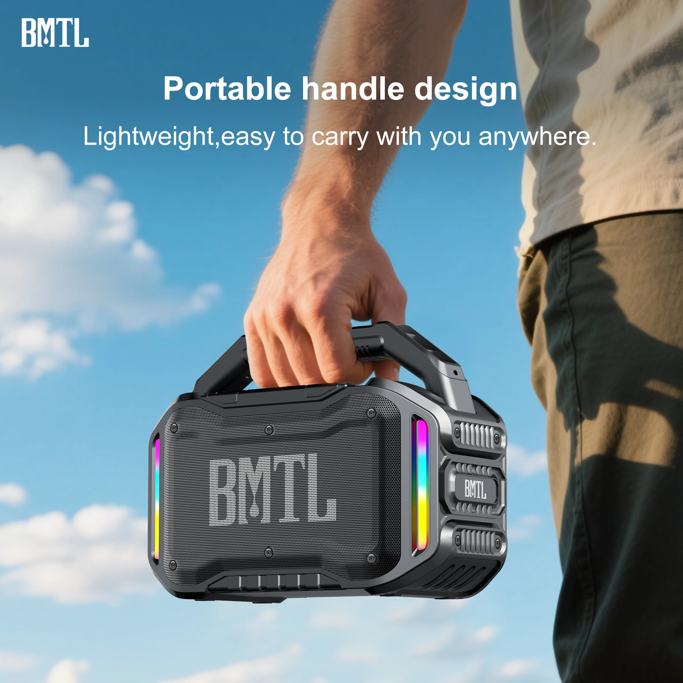 Xdobo BMTL 80W BoomBox BT-колонка, водонепроницаемость IPX6, 20 часов работы, TWS для строительной площадки и гаража. (art.: 3920dcfc6a99e) - 3920dcfc6a99e