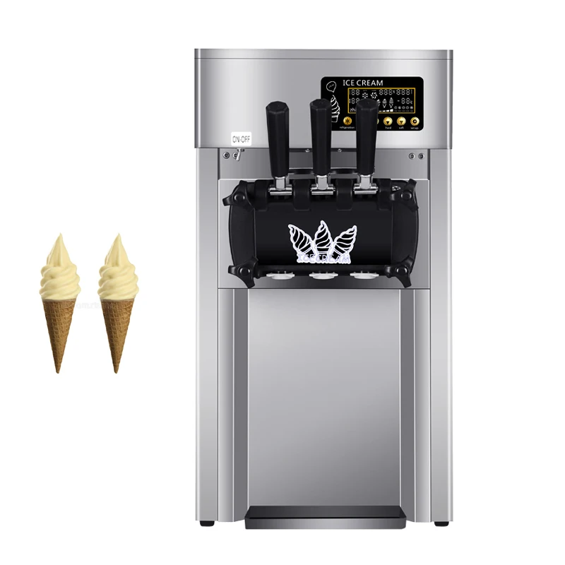 

Commercial Ice Cream Machine For Ice Cream Stainless Steel Ice Cream Making Machine 1200W