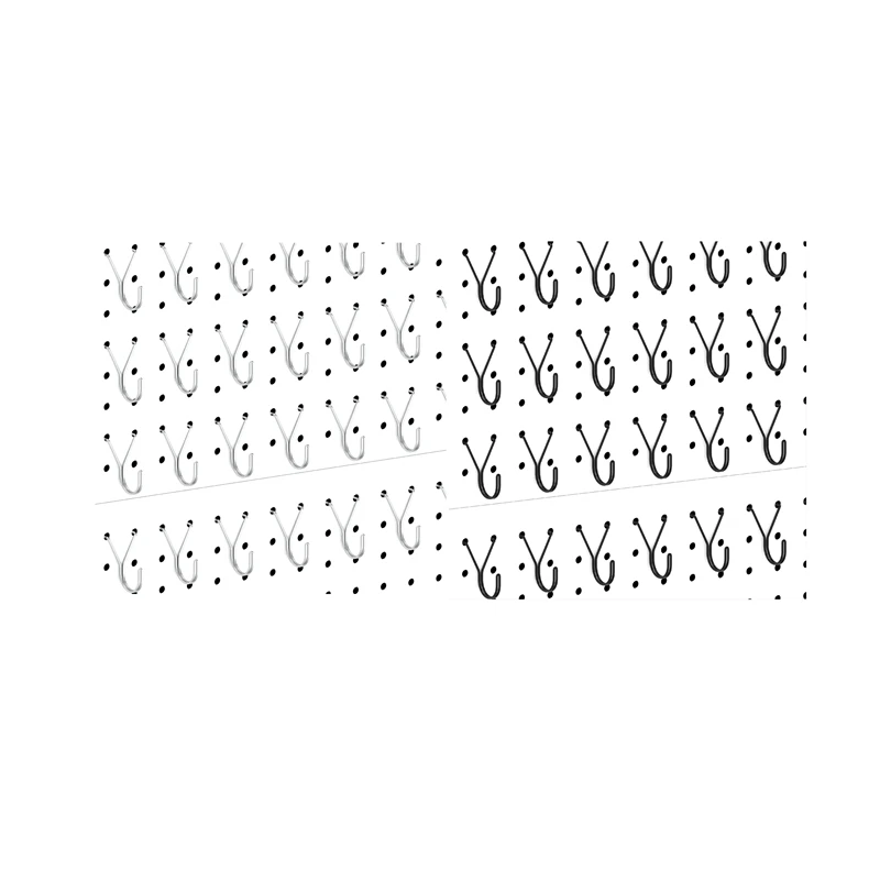 

HOT Peg Board Hooks,J-Hook For Hanging Jewelry, Keys, Retail Items, Small Tools, Fit 1/8In 3/16In Peg Boards,40Pack