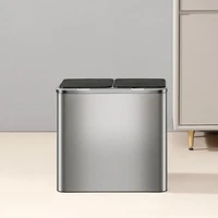 intelligent kitchen trash can recycle bin double large dry and wet separation trash can automatic lixeira kitchen storage eb5ljt