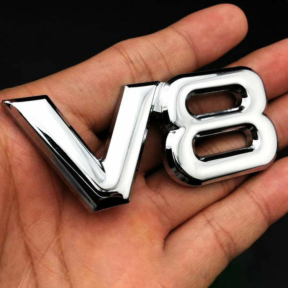 

Автомобильный значок, 1 шт., наклейка с логотипом крыла V8, металлический багажник багажника