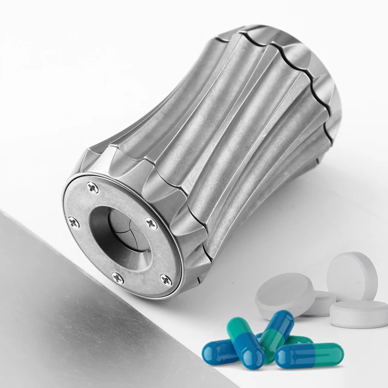 FEGVE Evil Sugar Bowl Torpedo Fidget Spinner Pill Box Boom Figo Co-branded Mechanical Push Toy EDC enlarge