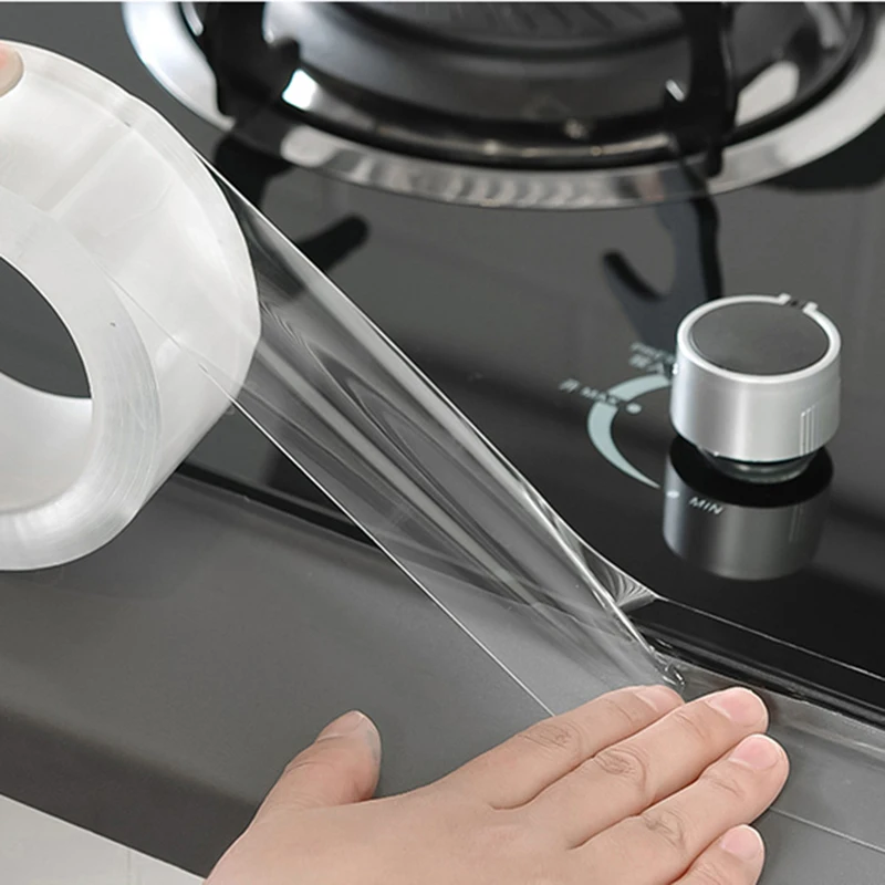 

Kitchen Sink Waterproof Sticker Anti-mold Waterproof Tape Bathroom Countertop Toilet Gap Self-adhesive Seam Sticker home Kitchen