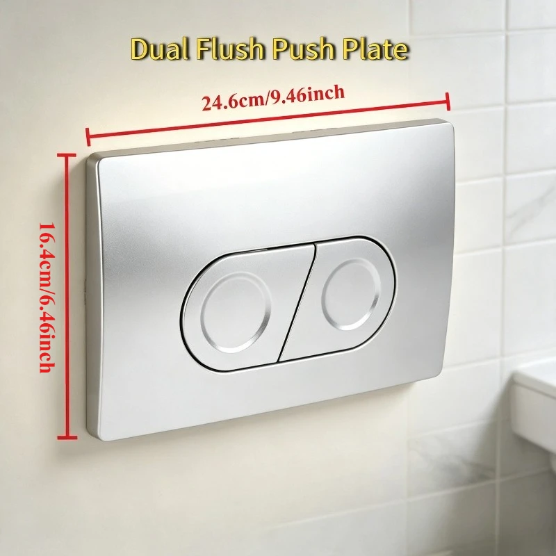 Фото Панель смыва с двойным приводом для Geberit Up100/Duofix Up172 Delta 01/21, универсальная для всех серий, для скрытых бачков унитазов №5
