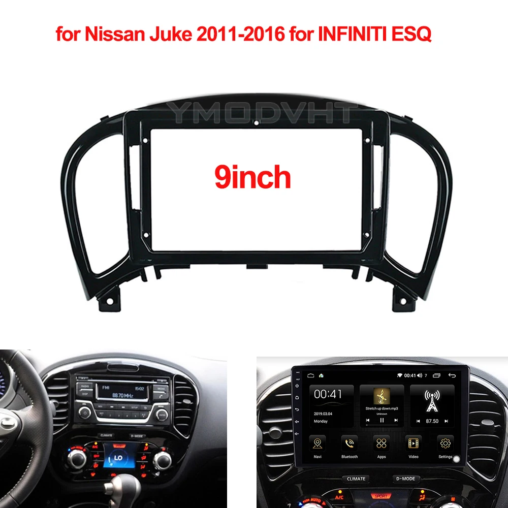 9 дюймовая Автомобильная радиоустановка Fascia Для Nissan Juke 2011-2016 для INFINITI ESQ DVD стерео
