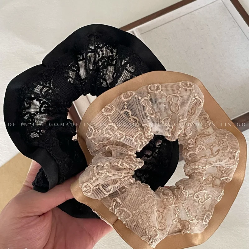 

Новинка Женская резинка для волос маленькая дышащая Корейская сетчатая красная резинка прочная резинка для волос с конским хвостом простой орнамент эластичные резинки для волос