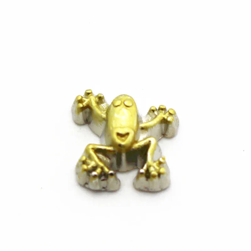 

10pcs/Lot Metal Enamel Animal Frog Floating Charms Fit DIY Glass Living Memory Locket Pendant Necklace Jewelry Making
