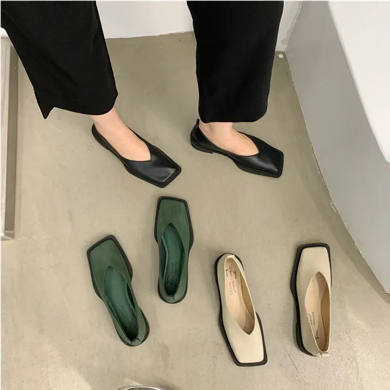 

2023 Spring New Thousand Bird Plaid Women's Shoes Flat Lazy One Step Zebra Print Loafers Lazy Work Shoes