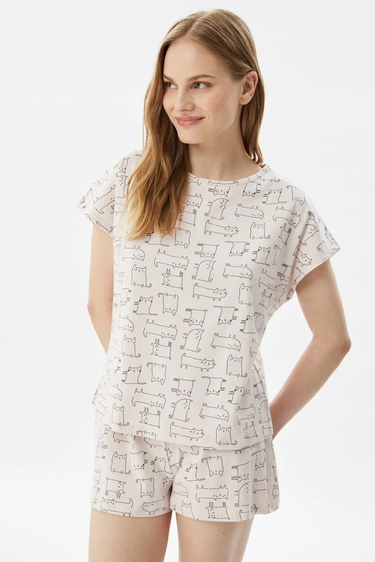 

Trendyol Baskıl Knitted Pajamas Set THMSS21PT0926