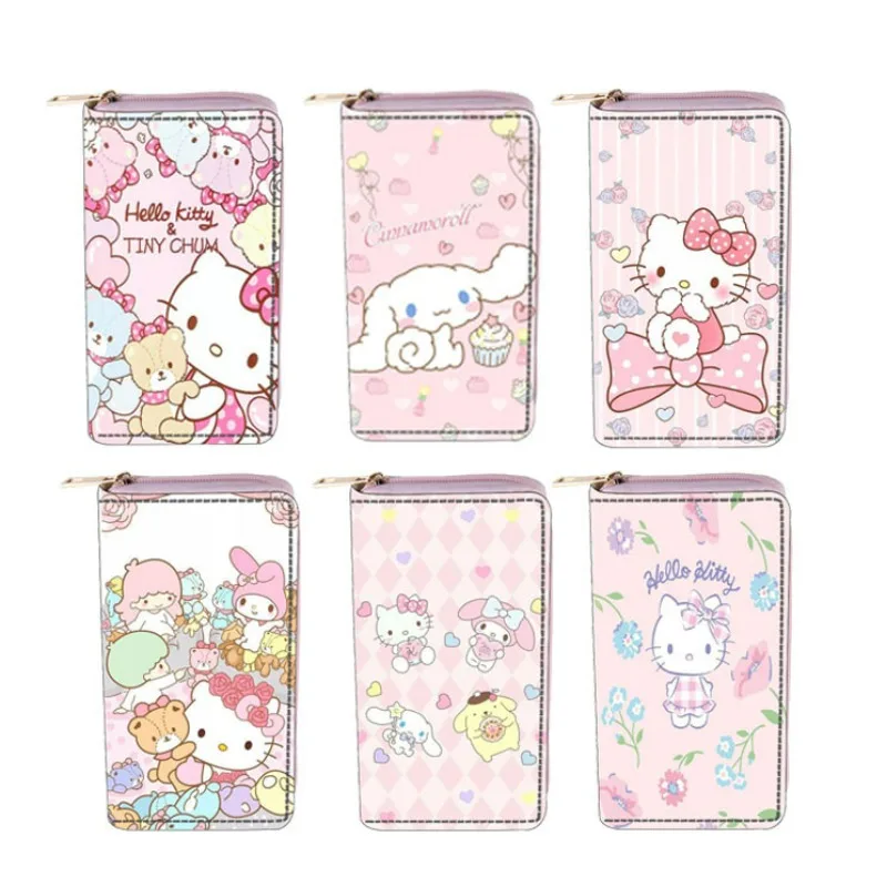 

Sanrio Hello Kitty Girls' Change Bag Cute Cartoon Character Cinnamoroll Little Twin Stars Practical Birthday Gifts for Students